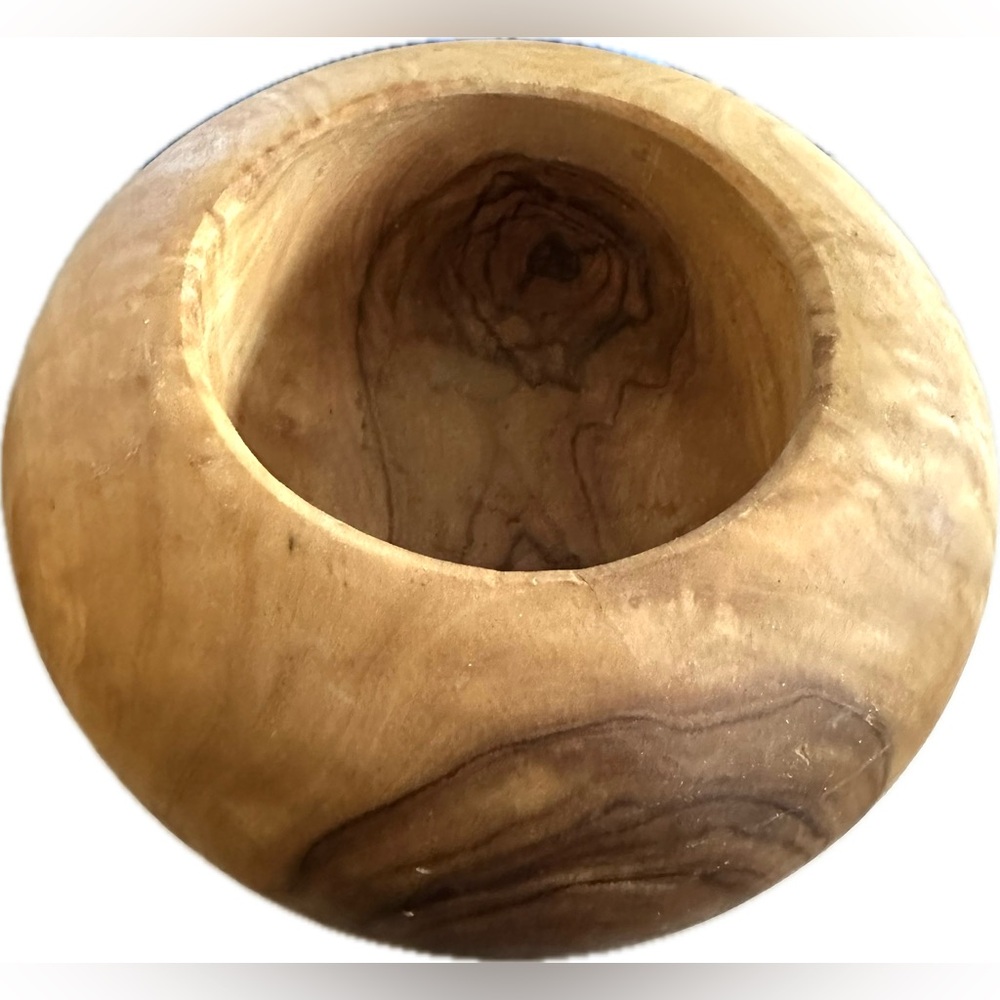 Artisan Handmade Wooden Rich Olive Wood Mortar and Pestle Set Spices Herbs OOAK - Picture 5 of 11